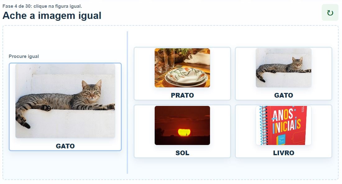 Exemplo de jogo para encontrar imagem igual